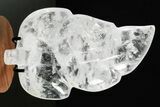 Gorgeous, Polished Clear Quartz Leaf with Stand - Madagascar #355280-1